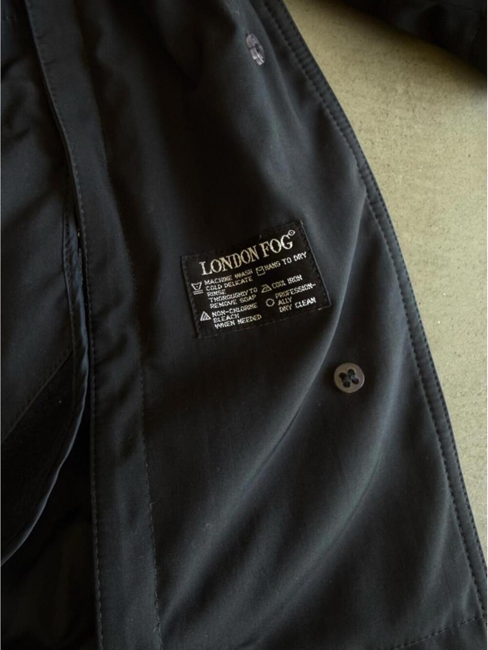 London Fog / Midweight Trench Coat / black - Picture 5 of 13